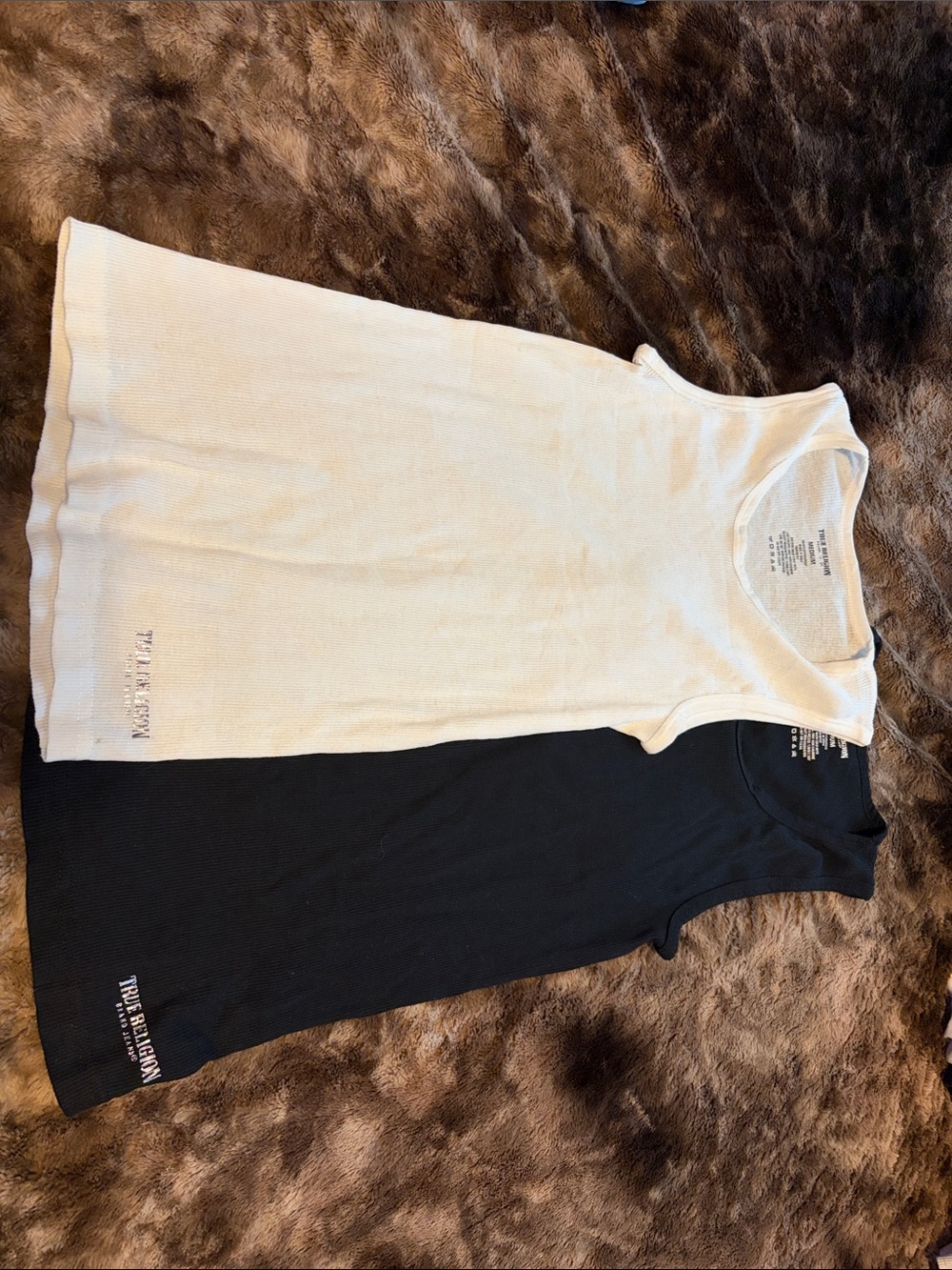 True Religion Tank Top Duo in White and Black